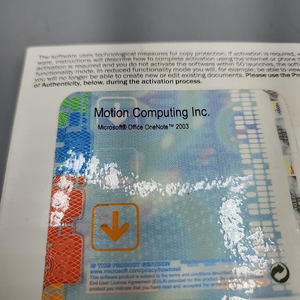 Microsoft OneNote 2003 OEM - One Note - Software with Key Opened