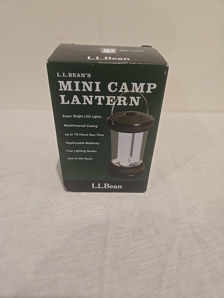LL Bean Mini Camp Lantern Battery Powered 6” camping light