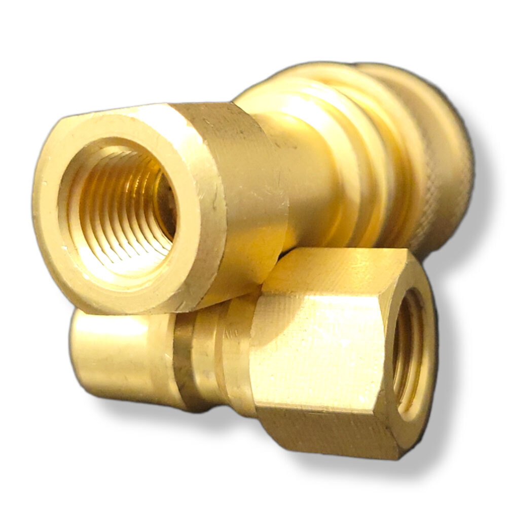 1/4" Brass Quick Disconnect Coupler Carpet Cleaning Extractor for Wands Hose 2PC
