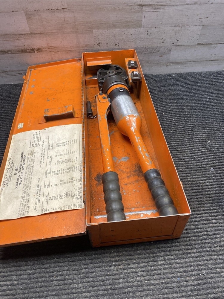 Used Ensley E-180 hydraulic crimper