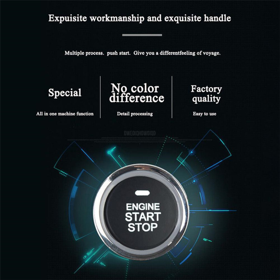 Remote Start Kit 12V Keyless Entry Car SUV Engine Starter Stop Alarm System Set