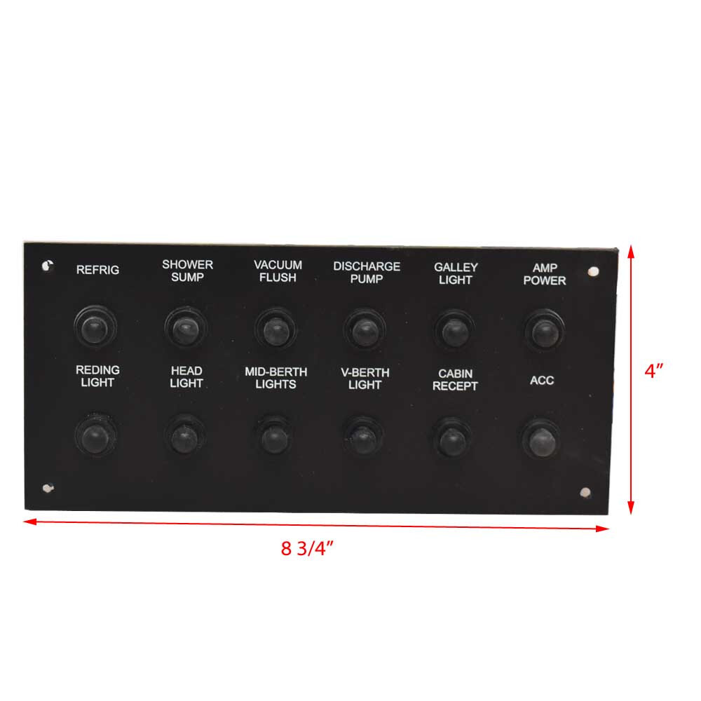 Sailfish Boat Breaker Switch Panel 61-5427 | 320 Express DC Plastic