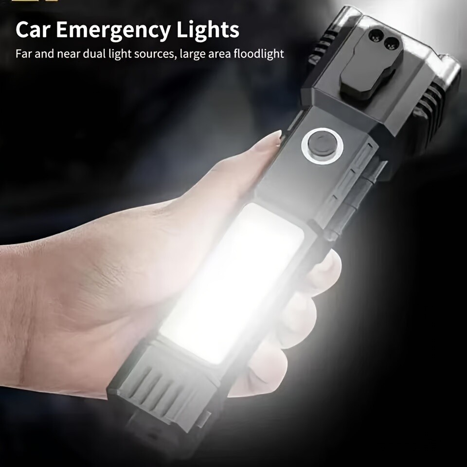 Super Bright Tactical LED Flashlight Rechargeable Camping Multifunctional Torch