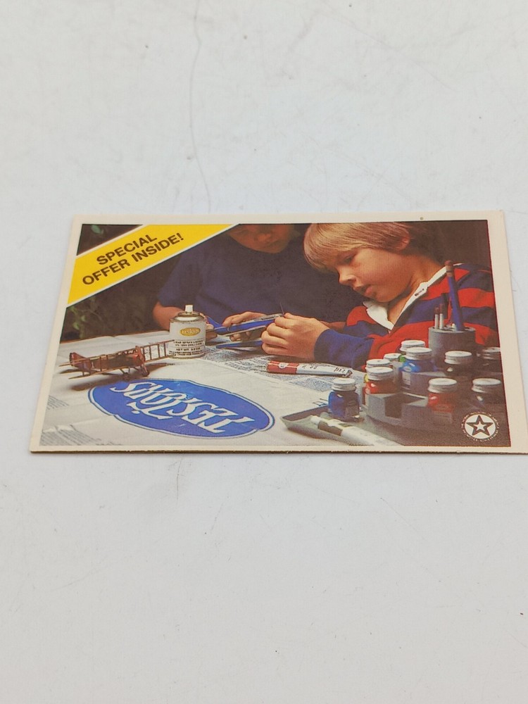 Vintage 1978 Testors Fast Ones Insert Foldout Brochure