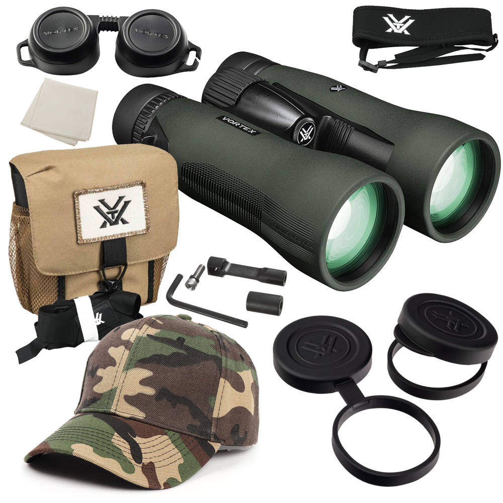 Vortex Optics Diamondback HD 15x56 Binocular with Free Camo Forest Hat Bundle