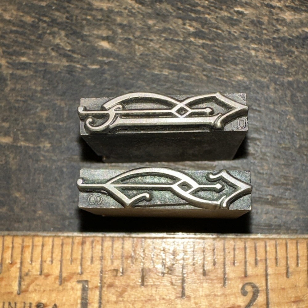 Printing Blocks “ 2 Lead Borders “ Nice Lines!