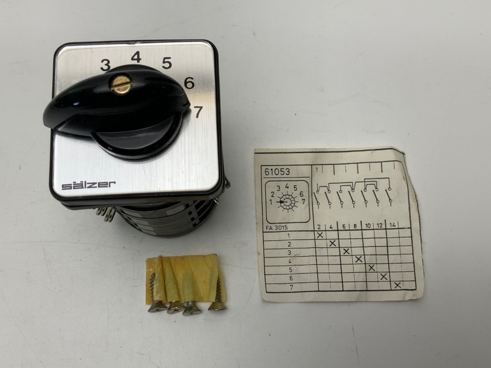 NEW SALZER S220 ROTARY SWITCH
