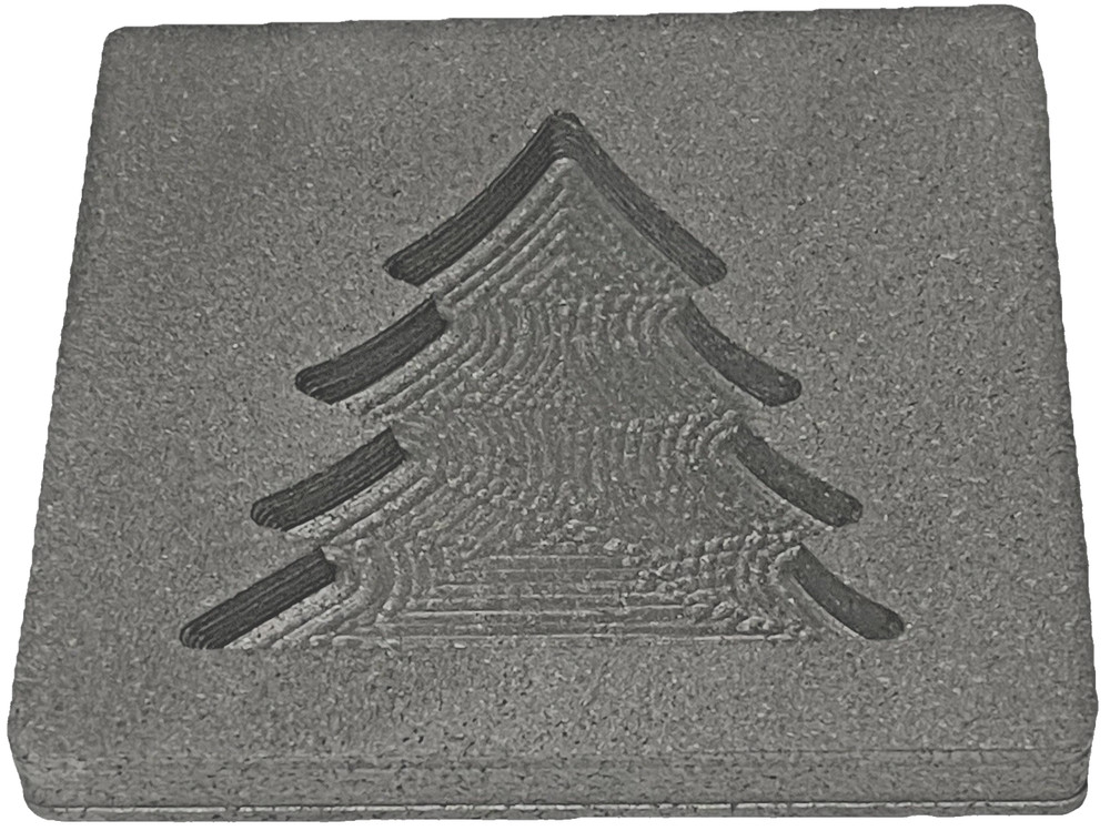 Graphite Ingot Mold For Casting 10 oz Gold Christmas Tree