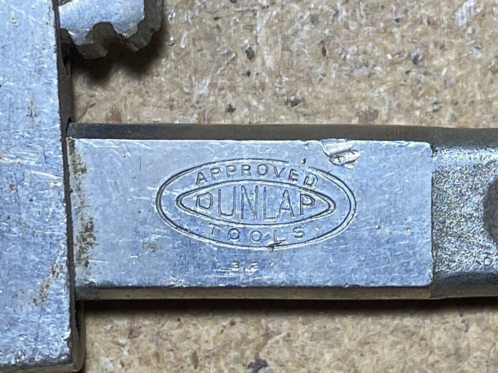Vintage Dunlap 8” Pipe Wrench-U.S.A.