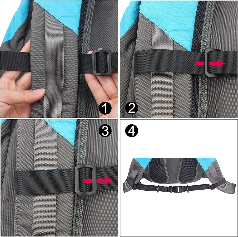 Durable Backpack Sternum Strap with Adjustable Length for Outdoor Activities