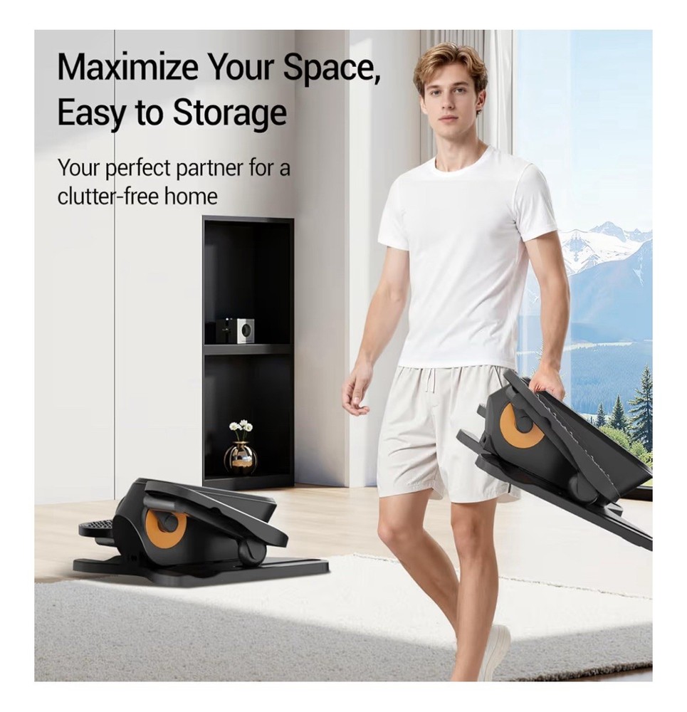 Under Desk Elliptical Machine Electric Pedal Exerciser Remote 12 Speed