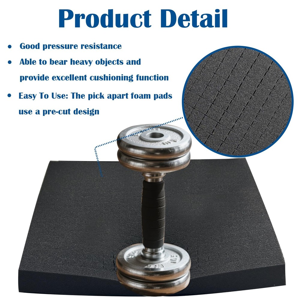 4 PCS 16x12x2 Inch Pick And Pluck Foam Inserts Polyurethane Foam Case Padding