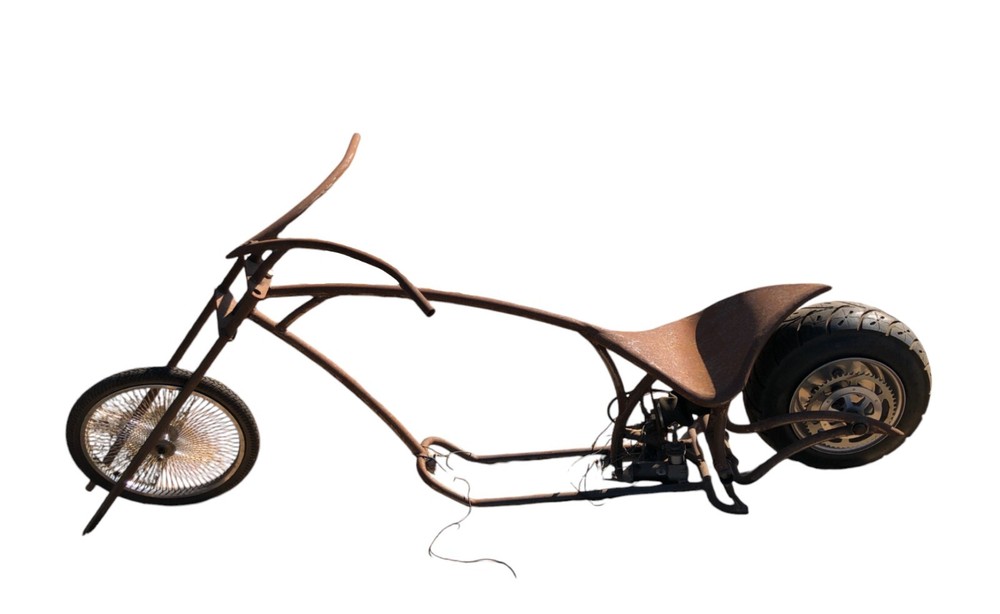 Vintage Project Custom Bike Frame Crazy Sharp Angles Custom Rack Local Pickup