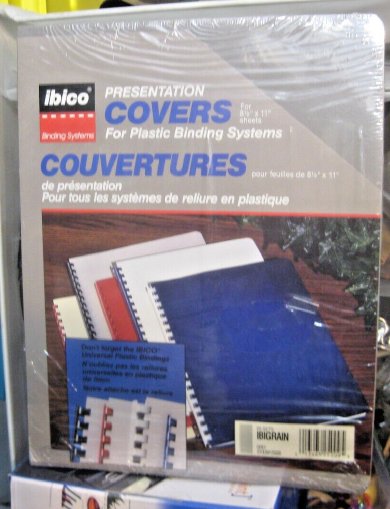 Grey Presentation Covers IBICO binding systems for COMB Binding Systems 25 New