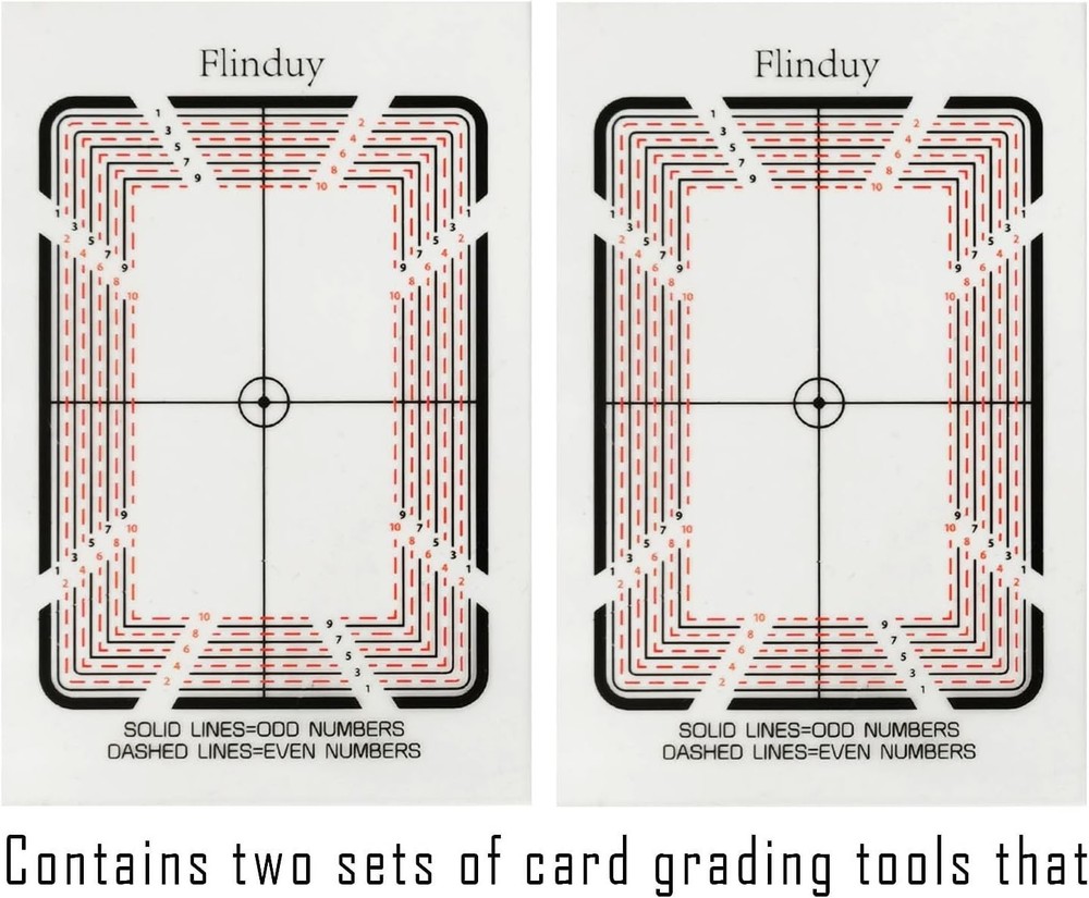 Card Grading Centering Tool for Pokemon, Card Cleaning Kit, Grading Tool