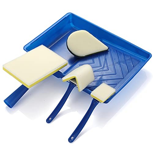 Paint pad Set,Corner Walls & Ceilings Pad Painter, 7 Paint Pad Set