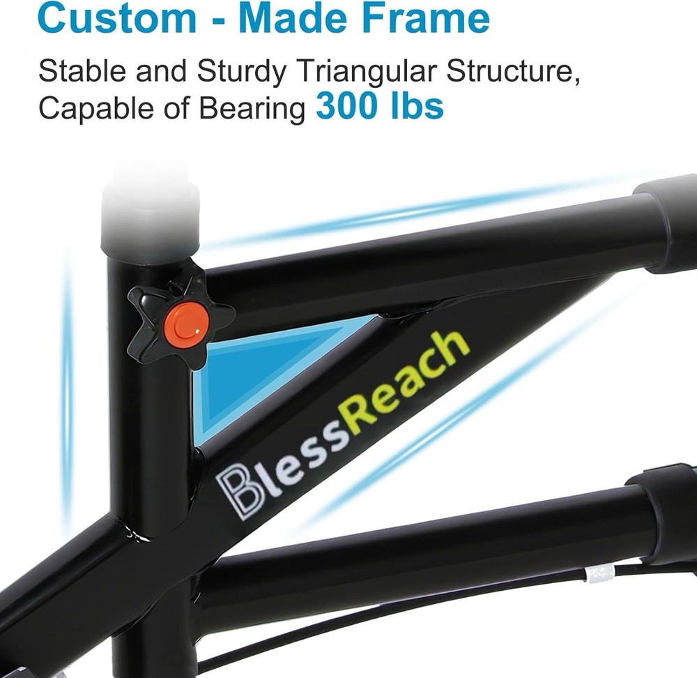 Economy Steerable Knee Scooter Black