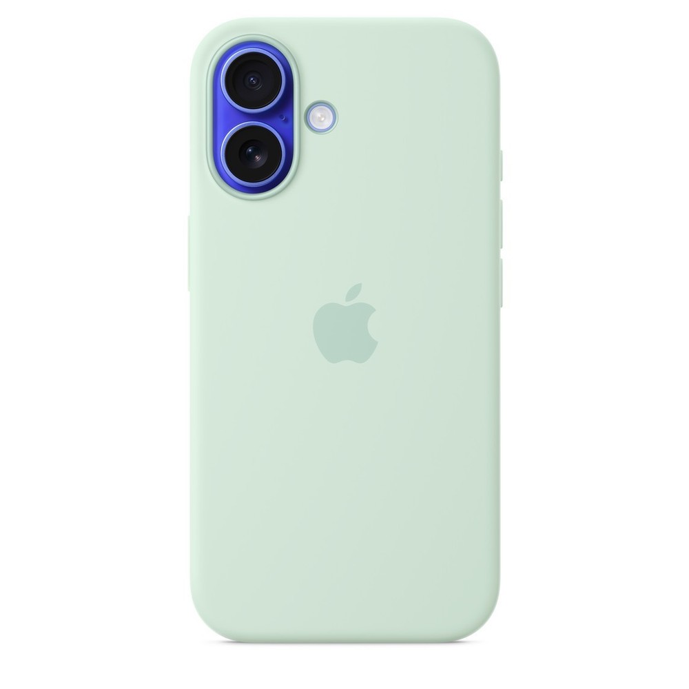 Compatible with iPhone Silicone Case MagSafe for iPhone 16 - Aquamarine