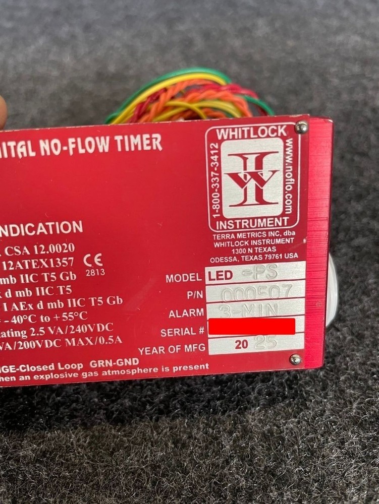 ARIEL/WHITLOCK DNFT LED-PS Digital No-Flow Timer 000507