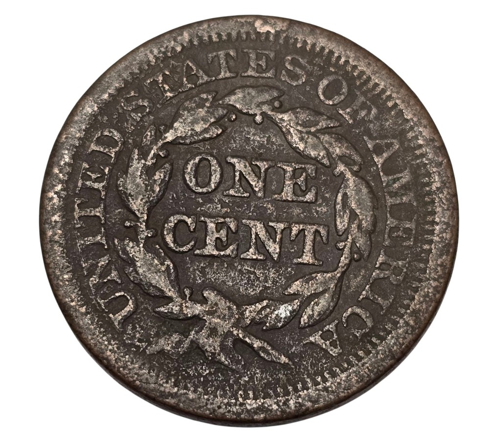 OLD 1852 Us Large Cent Type Coin Philadelphia Mint Circulated