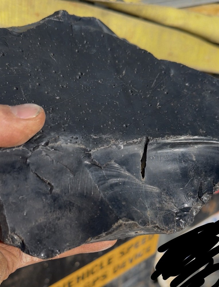 Spiderweb Obsidian Flat And Ready For Knapping