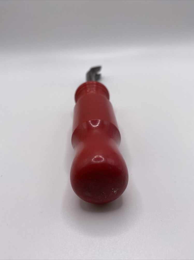 Vintage 7" G.W. Mount Upholsterer’s Tack Puller / Hand Tool Red Handle EUC