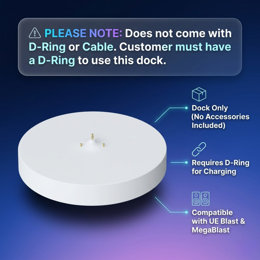 Charging Dock for UE Boom Blast & MegaBlast (Without D-Ring) (Restored)