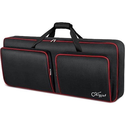 49-Key Soft Keyboard Case Bag, Waterproof with Padded Pockets & Adjustable Strap