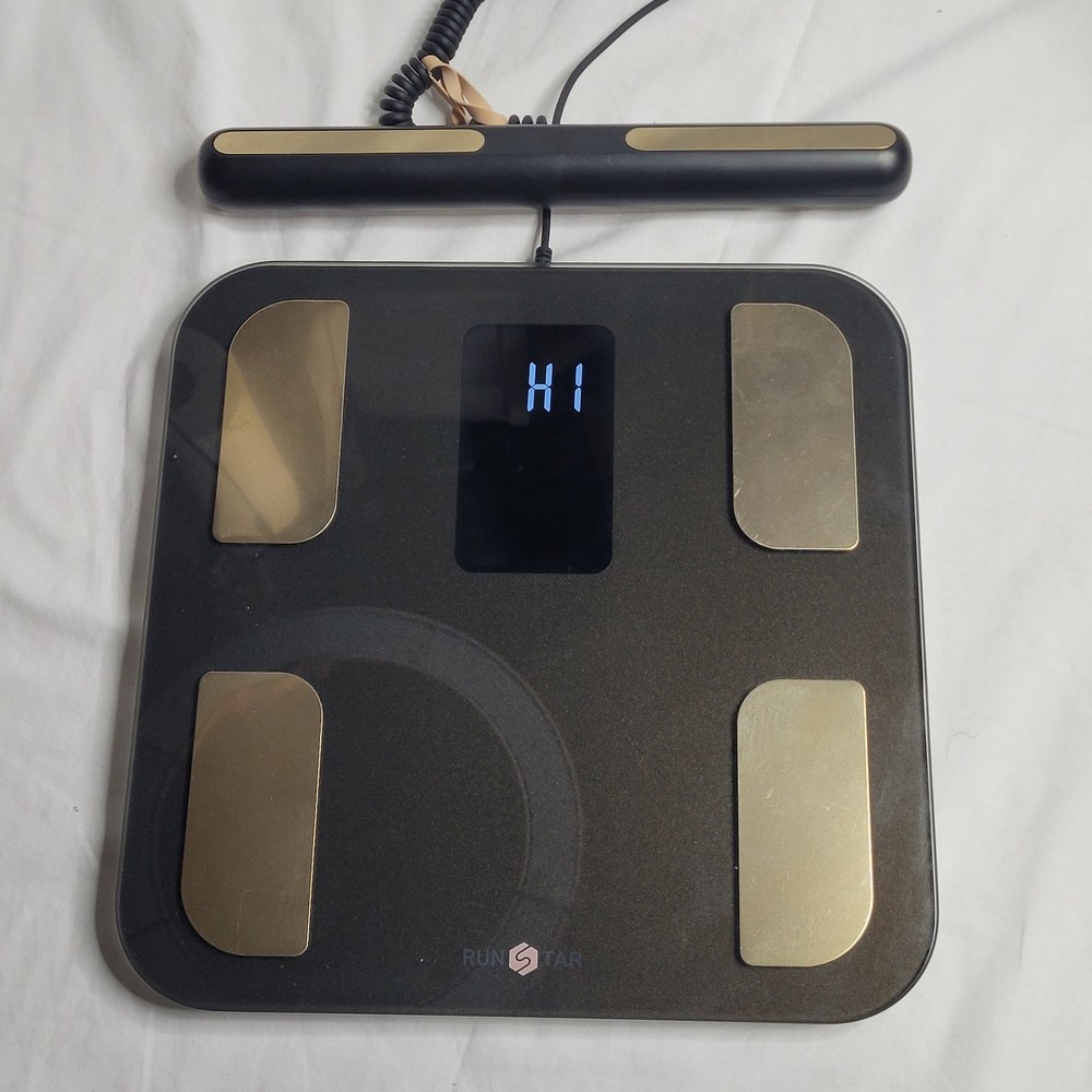 Run Star Smart Body Composition Scale FG2001ULB Electrodes Rechargable