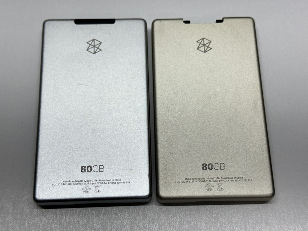 Original OEM Silver Back Cover Panel for Microsoft Zune 80GB Model 1126 Red