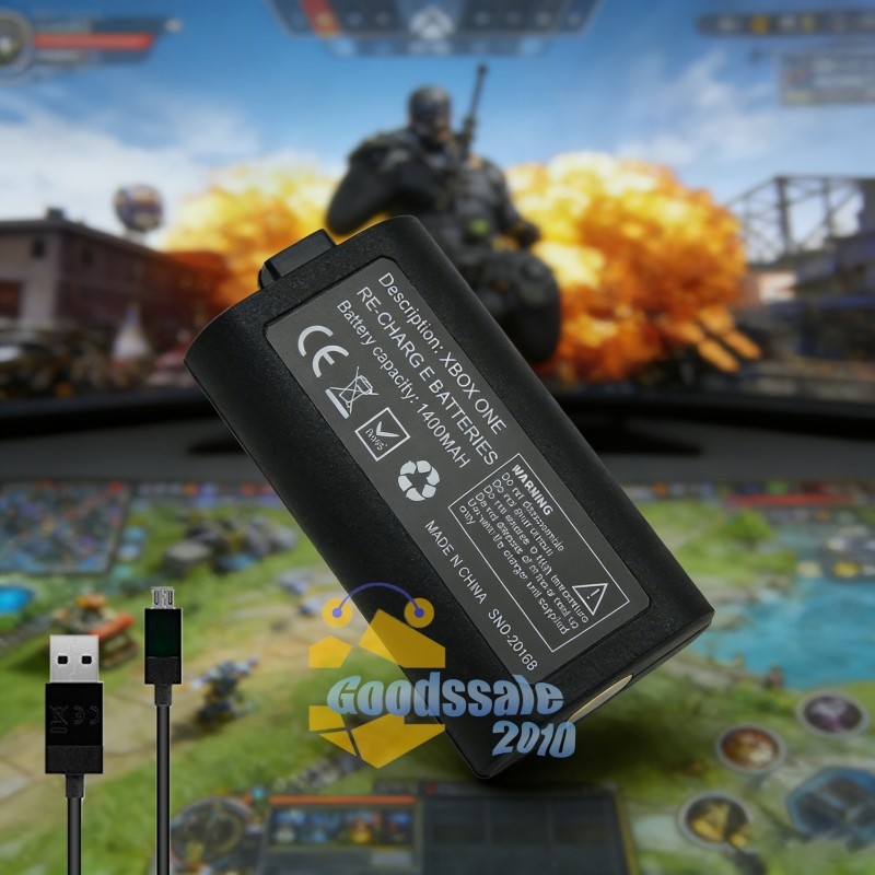 Rechargeable Battery Play & Charge For XBox One X/S Controller + Charging Cable