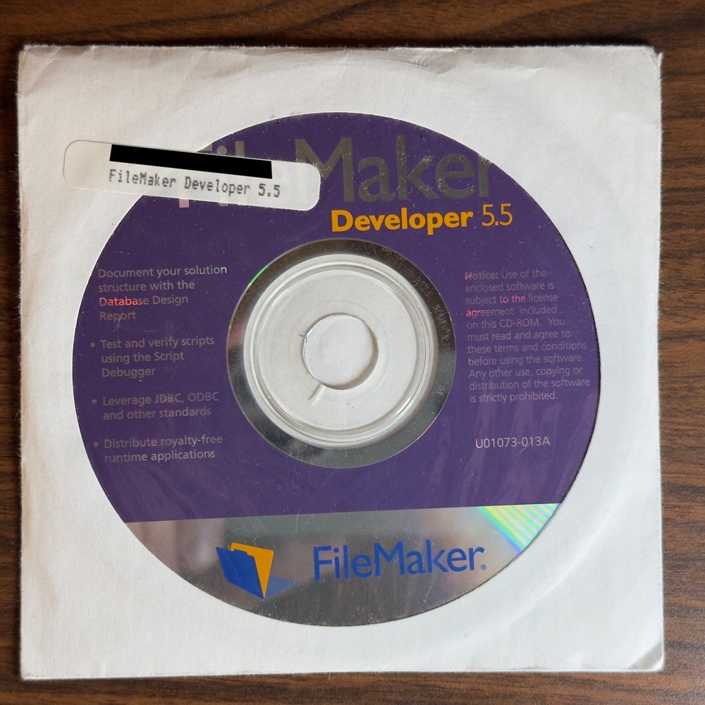 Claris FileMaker Developer 5.5 - Create Windows and Mac Database Software