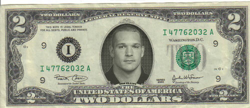 Bears Brian Urlacher $2 Bill Mint Celebrity