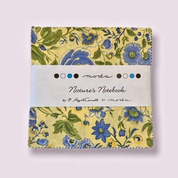 Nature's Notebook by April Comell 5" charm Squares NEW Moda
