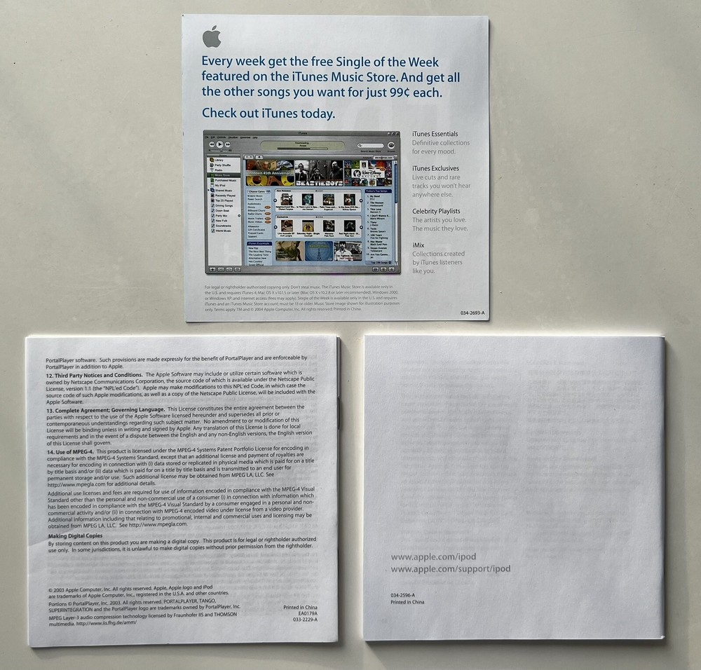 Ipod Mini User’s Guide 2003