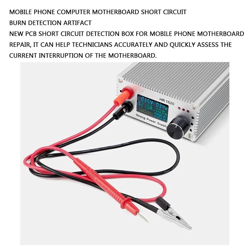 HR1520 Adjustable DC Regulated Power Supply Short Circuit Detection Aging Tester