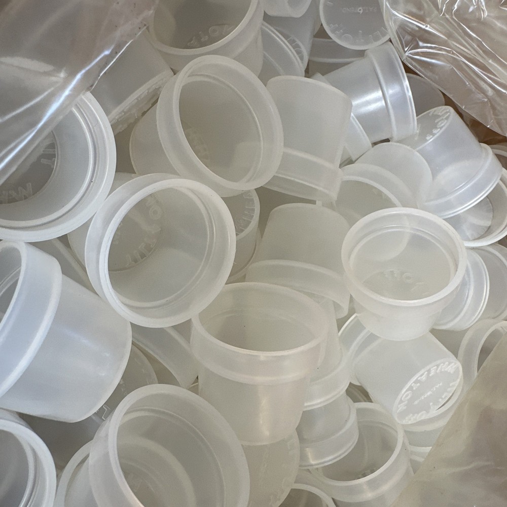(50) Wheaton BOD Bottle Caps Plastic Tilt Off Cap