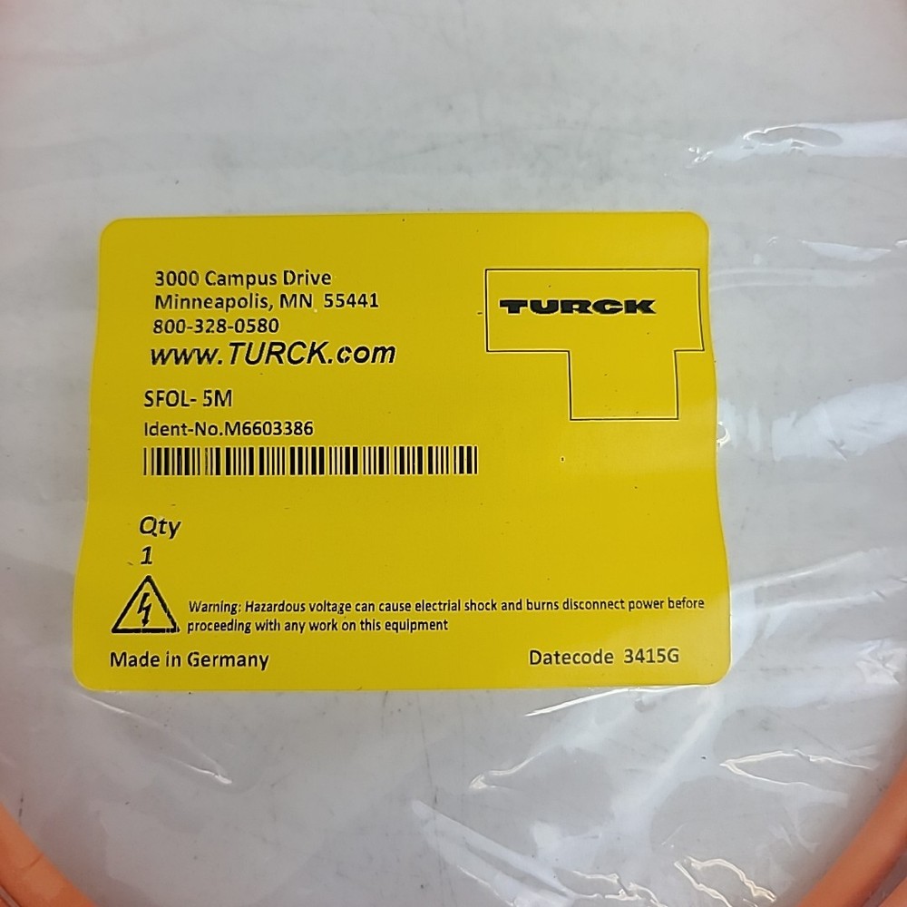 Turck SFOL-5M Fiber Optic Cable