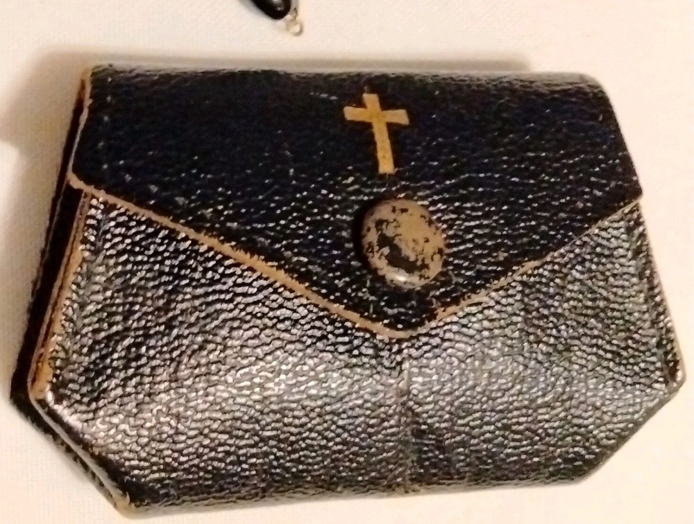 Catholic Glass Rosary Wood Relic From Chapel Of Apparitions Paris 1830 Italy