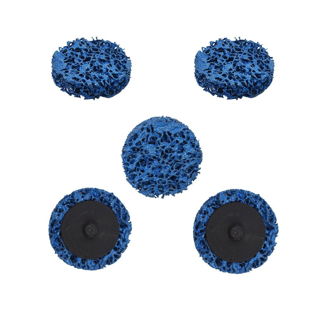 5 Piece 2" Blue Quick Change Easy Strip & Clean Discs Fits For Paint Rust Clean