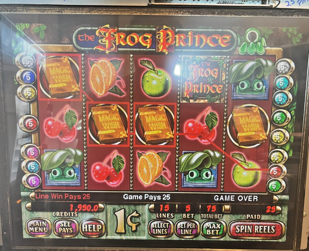 IGT Frog Prince Software 5R 15 Pay Lines Multi-Denom
