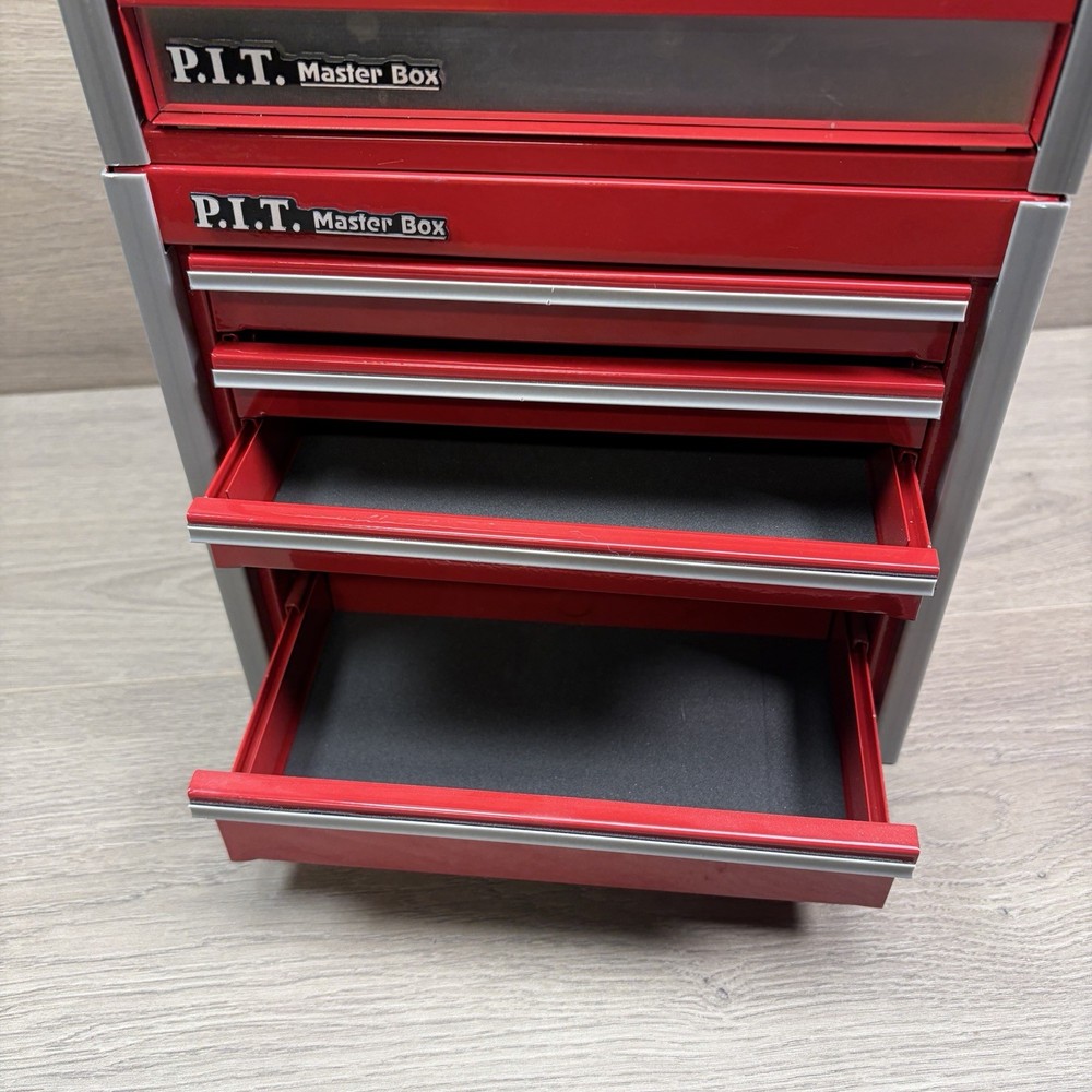 P.I.T. Master Box Mini Toolbox 2 Piece - Red