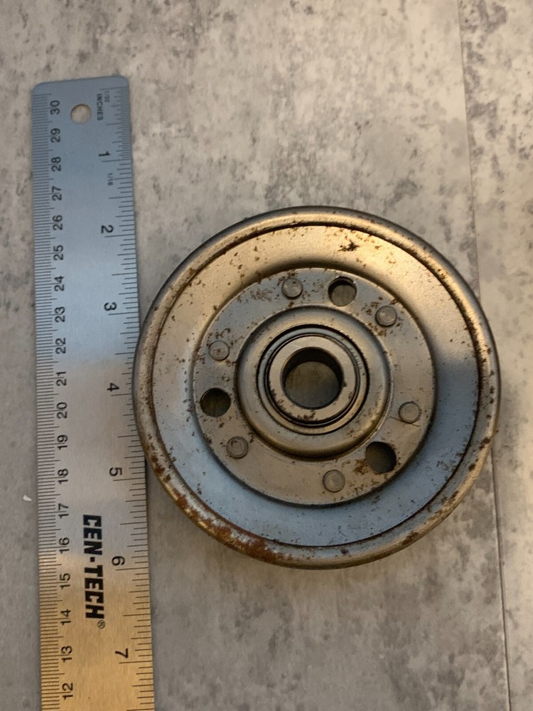 FAFNIR 010 10874- IDLER PULLEY, 0.635/0.64" BORE, SOME RUST