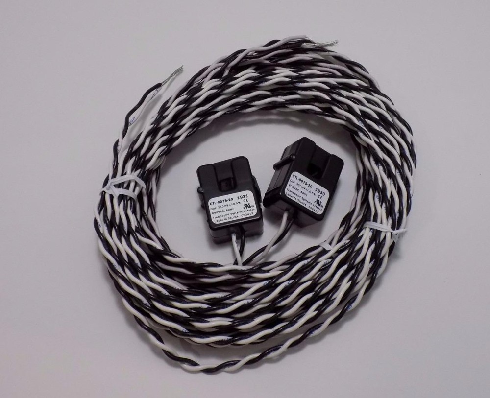 Trendpoint Systems CTL-0075-20 1930 1931 2-Pack Split-Core Current Transformers