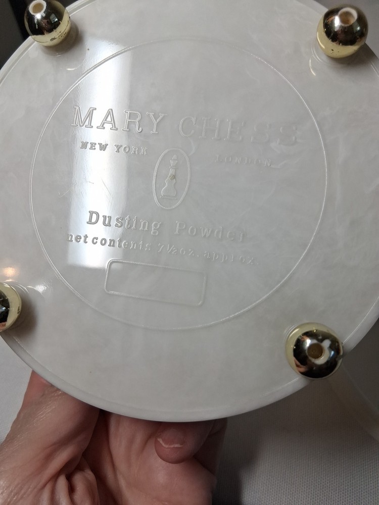Vintage Mary Chess Dusting Powder Container