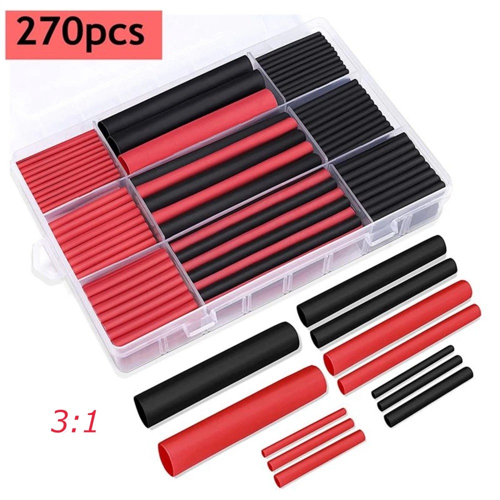 Waterproof Dual Wall Heat Shrink Tubing Kit w/ Adhesive Seal Marine & Auto Grade