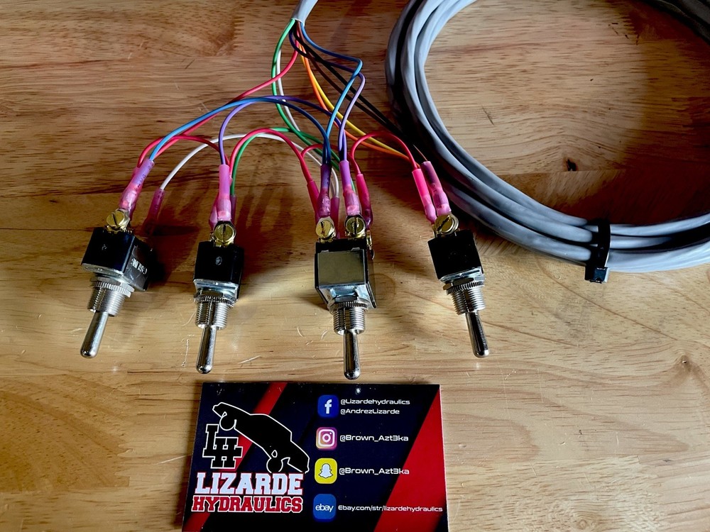 Prewired CARLING 4 hole panel FBCC Lowrider Hydraulics *Empty