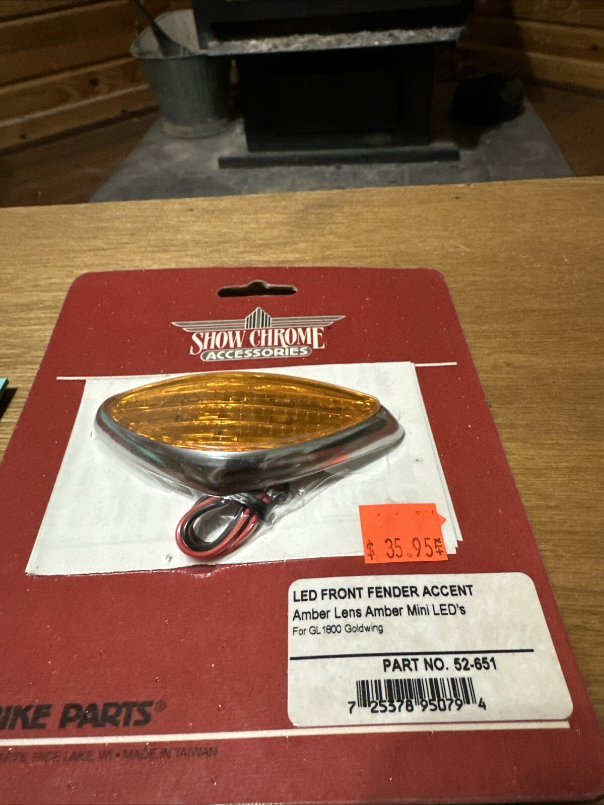 Honda GL1800 LED Amber Front Fender Accent light Show Chrome Goldwing 52-651