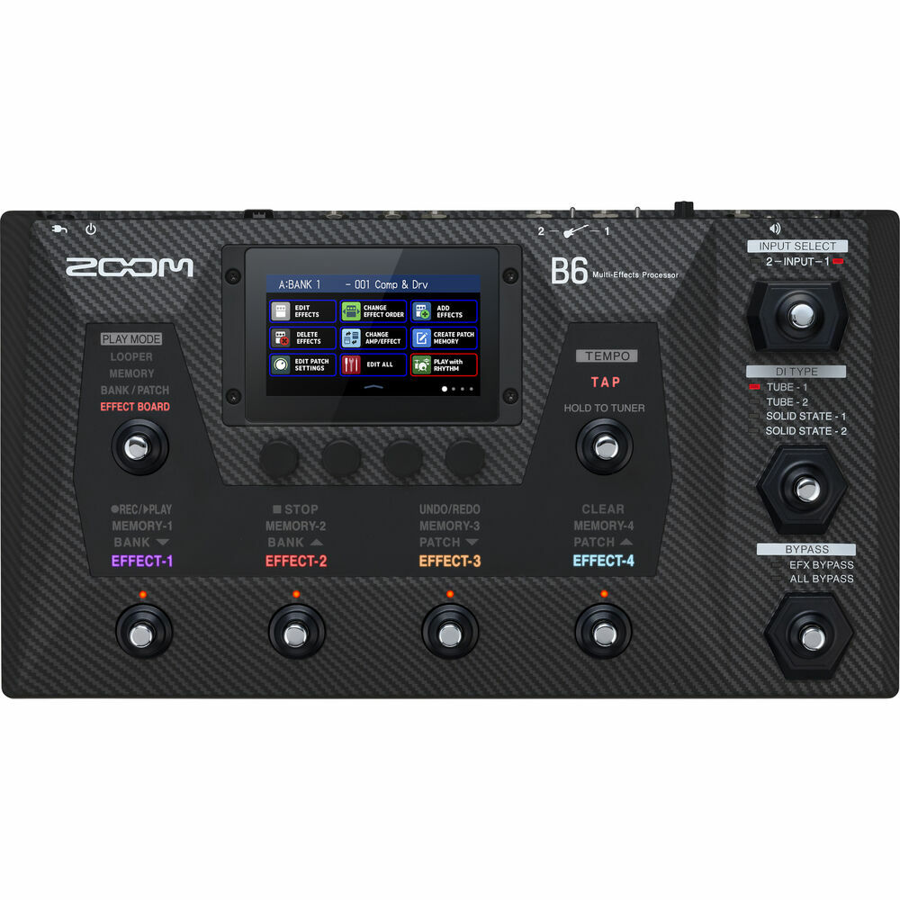 Zoom B6 Bass Multi-Effects Processor for Electric Bass