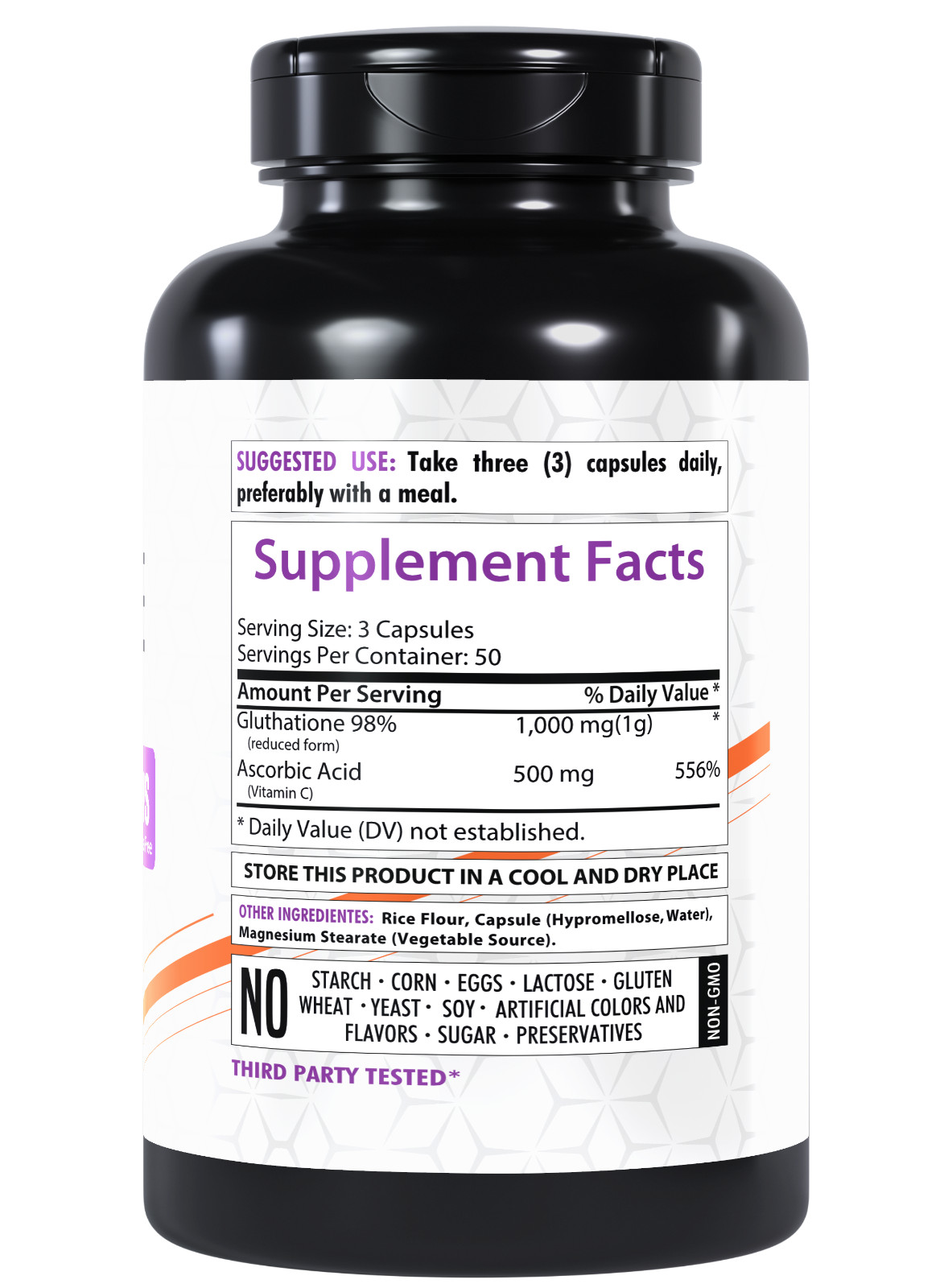 Healthfare Glutathione 1000mg GSH L-Glutathione Reduced 150 Capsules Antioxidant